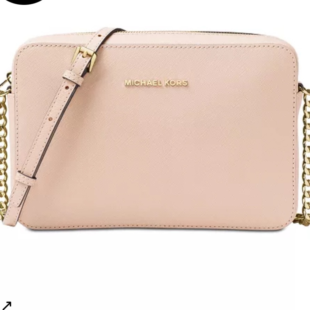 Michael Kors Leather Jet Set East West Crossbody Purse